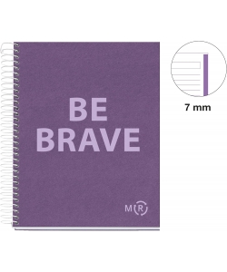 Notebook Mr Be Eco A5 Ruled 1Sub 80Sh 90G Pp Spiral Amethyst 46906