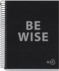 Notebook Mr Be Eco A5 Ruled 1Sub 80Sh 90G Pp Spiral Anthracite 46909