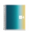 Notebook Mr Aurora A5 Ruled 4Sub 120Sh 70G Pp Spiral Iceland 4253