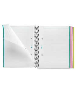 Notebook Mr Aurora A5 Ruled 4Sub 120Sh 70G Pp Spiral Iceland 4253