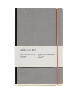 Notebook Mr 1839 Collection 130X210 Dotted W/Elastic Grey Retro 8276