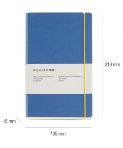 Notebook Mr 1839 Collection 130X210 Dotted W/Elastic Blue Retro 8275