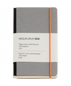 Notebook Mr 1839 Collection 90X142 Dotted W/Elastic Grey Retro 8279