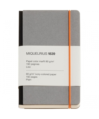 Notebook Mr 1839 Collection 90X142 Dotted W/Elastic Grey Retro 8279