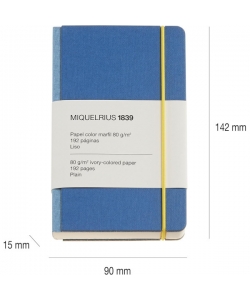 Notebook Mr 1839 Collection 90X142 Dotted W/Elastic Blue Retro 8278
