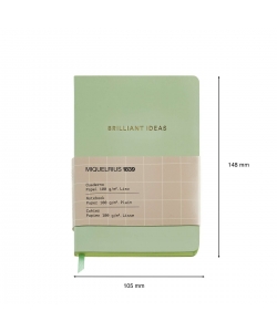 Notebook Mr Back To Basics A6 Plain Green 8217
