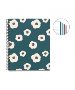 Notebook Mr Keep It Simple A5 Ruled 4Sub 100Sh 70G Spiral Green 4060