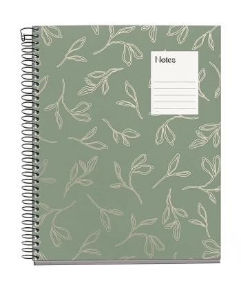 Notebook Mr Leaves In The Wind A5 Ruled 4Sub 100Sh 70G Spiral 4056