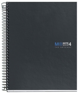 Notebook Mr Graphite A5 Plain 4Sub 160Sh Spiral Plain 2121