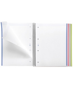 Notebook Mr Graphite A4 Plain 4Sub 160Sh Spiral 2108