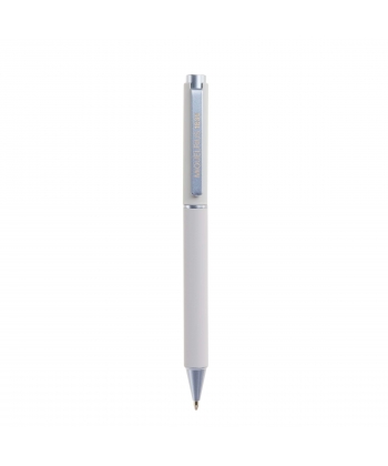 Pen Ballpoint Mr Back 2 Basics 1.0Mm Retractable Metallic Grey 11974