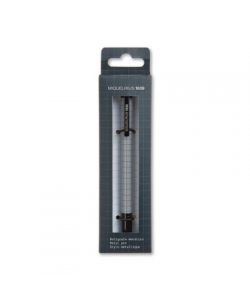 Pen Ballpoint Mr Back 2 Basics 1.0Mm Retractable Metallic Black 11973