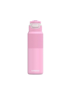 WATER BOTTLE KAMBUKKA ELTON INSULATED STAINLESS STEEL W/3IN1 SNAPCLEAN LID 1000ML PINK AMBI 11-03039