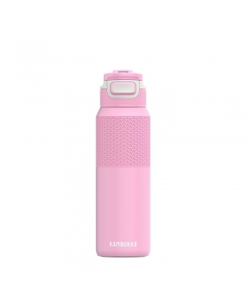 WATER BOTTLE KAMBUKKA ELTON INSULATED STAINLESS STEEL W/3IN1 SNAPCLEAN LID 1000ML PINK AMBI 11-03039