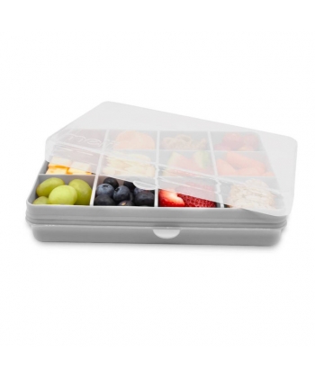 SNACKLE BOX MELII REGULAR 12 COMP. REMOVABLE 1368 ML GREY 19000