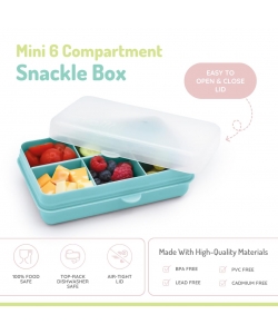 SNACKLE BOX MELII MINI 6 COMP. REMOVABLE 684 ML BLUE 19261