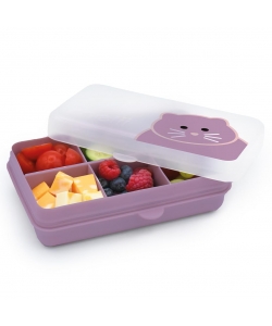 SNACKLE BOX MELII MINI 6 COMP. REMOVABLE 684 ML CAT PURPLE 19271