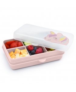 SNACKLE BOX MELII MINI 6 COMP. REMOVABLE 684 ML UNICORN PINK 19272