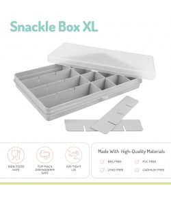 SNACKLE BOX MELII XL 24 COMP. REMOVABLE 2736 ML GREY 19120