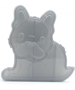 SNACKLE BOX MELII ANIMAL COMP. REMOVABLE 1090 ML BULLDOG GREY 23520