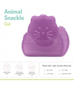 SNACKLE BOX MELII ANIMAL COMP. REMOVABLE 1190 ML CAT PURPLE 23540