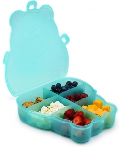 SNACKLE BOX MELII ANIMAL COMP. REMOVABLE 1070 ML BEAR BLUE 23550