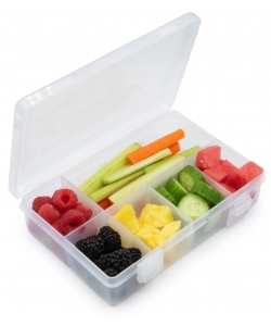SNACKLE BOX MELII 8 COMP. REMOVABLE 804 ML CLEAR 23400