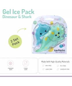 GEL ICE PACK MELII 2 PCS DINO/SHARK 21400