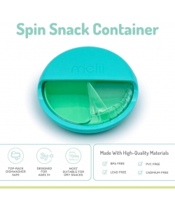 SPIN SNACK CONTAINER MELII BENTO 4 COMP. 463 ML BLUE/MINT 18720