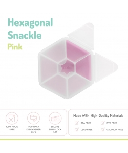 Melii Snackle Box Mini 6 Compartment PINK 23700