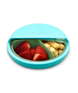 SPIN SNACK CONTAINER MELII 3 COMP. 354 ML BLUE/MINT 18700