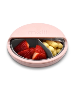 SPIN SNACK CONTAINER MELII 3 COMP. 354 ML PINK/GREY 18600