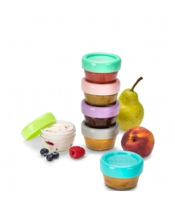 Glass Baby Food Containers MULTICOLOR