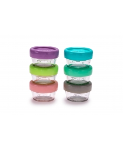 Glass Baby Food Containers MULTICOLOR