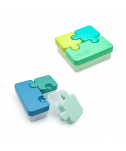 LUNCH BOX MELII BENTO PUZZLE 3 PCS 850 ML LIME/MINT/BLUE 15150
