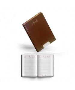 Diary Daily Bf 735 Lines Left Open Perforated Golden B6 2026