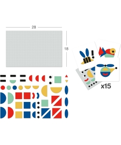 Magnets Apli Shapes 50/Pack 19441
