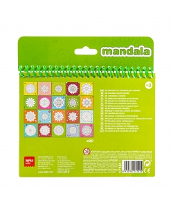 Mandala Apli Color Blac Paint With Pencils 17151