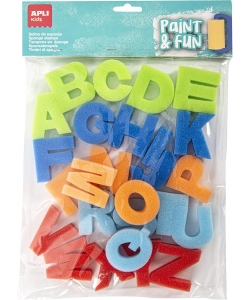 Sponge Stamps Apli Abc 26/Pack 17465