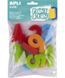 Sponge Stamps Apli 123 10/Pack 17466