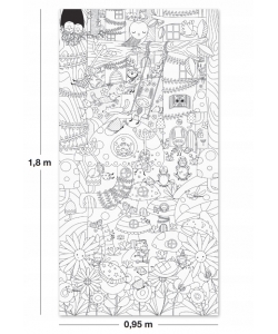Giant Coloring Poster Apli 180X96.5Cm 16469