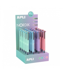 Pen Ballpoint Apli Nordik 4 Colors Triangular Shape 18307