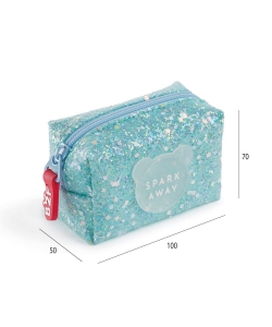 Coin Purse Mr Back 2 Fun Shinny Blue 19388