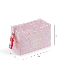 Coin Purse Mr Back 2 Fun Shinny Pink 19387