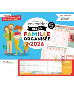 Grand Calendrier Hebdo Famille Organisee 2026