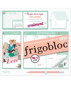 Frigobloc Hebdomadaire 2026 Maison Zen (De Sept. 2025 A Dec. 2026)