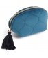 Coin Purse Mr British Bloom Velvet Blue