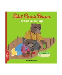 Petit Ours Brun Poche - Jardine Avec Papi
