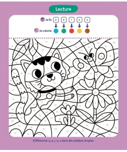 Coloriages Malins - Chatons Lecture Et Calcul - 6-7 Ans Cp