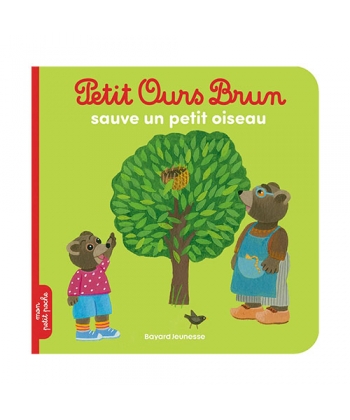 Petit Ours Brun Poche - Sauve Un Petit Oiseau